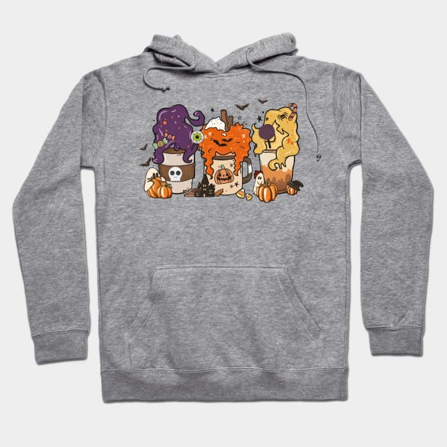 Halloween Horror Coffee Hoodie by Ken Adams Store